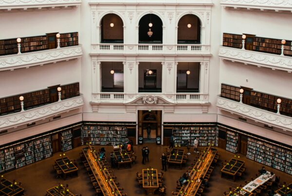 Inside Victoria State Library, Melbourne, Australia