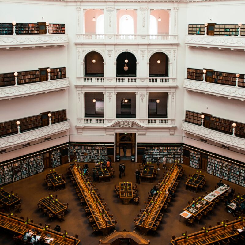 Inside Victoria State Library, Melbourne, Australia
