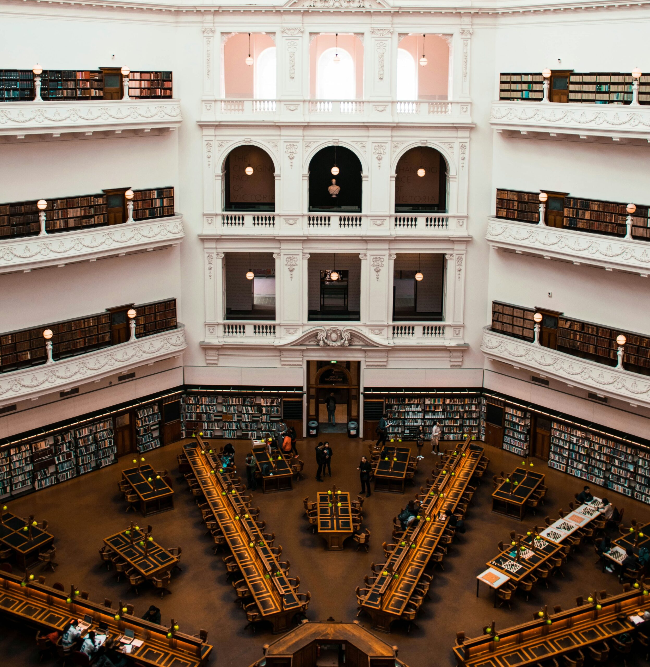 Inside Victoria State Library, Melbourne, Australia