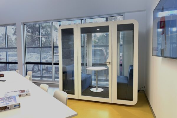 collaboration pod in open office